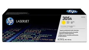 HP originál toner CE412A, yellow, 2600str., HP 305A, HP Color LaserJet Pro M375NW, Pro M475DN, M451dn, O